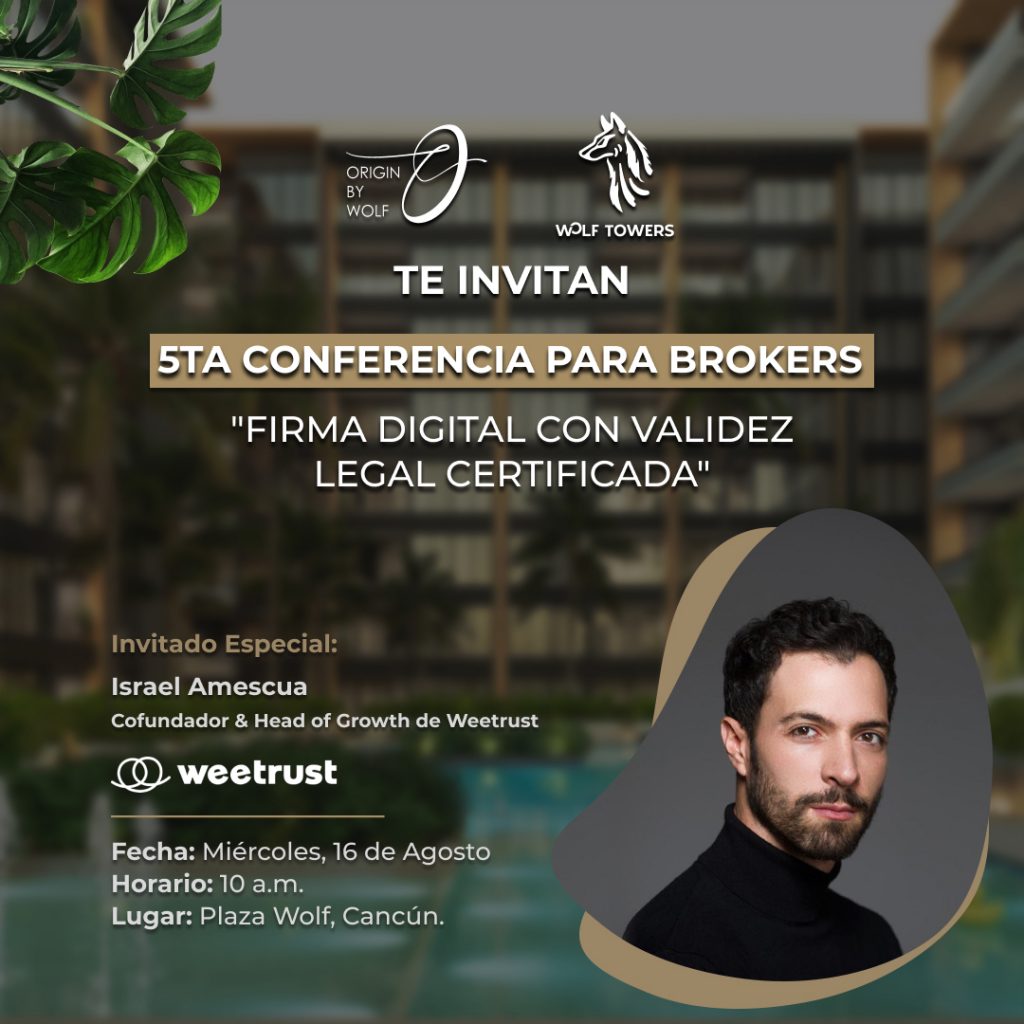 5TA CONFERENCIA PARA BROKERS ORIGIN BY WOLF – CUPO LIMITADO