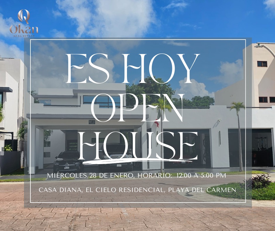 OPEN HOUSE Y BONO DE $2,500 USD mIÉRCOLES 28 DE ENERO CASA DIANA